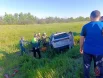Китайский автомобиль Chang Gang, в котором находились двое взрослых и три девочки-подростка, вылетел от столкновения в кювет.
