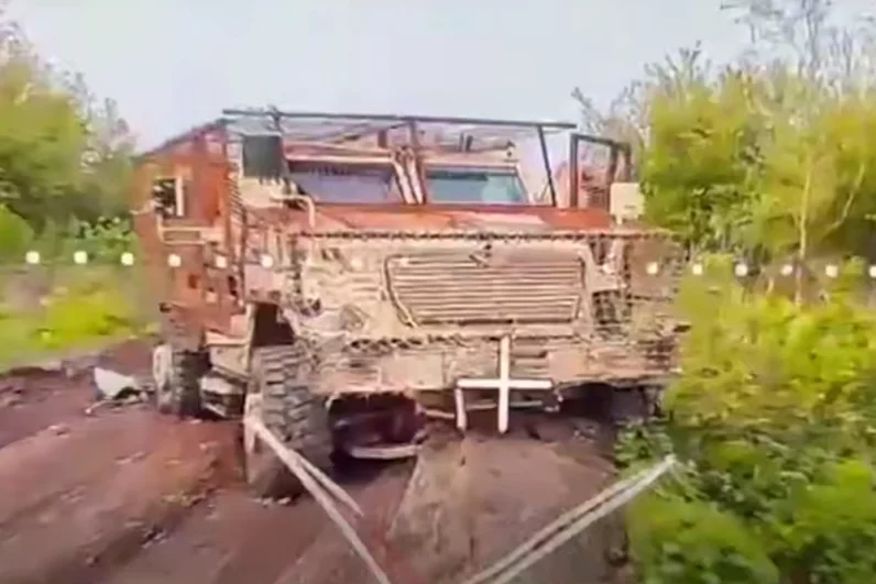 Уничтожение бронетехники ВСУ.