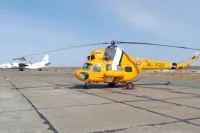 Примерно так выглядел рухнувший Ми-2. 