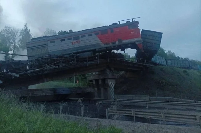 Крушение поезда в Курской области.