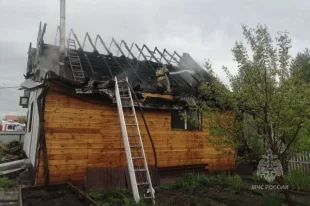 Пожар в Минусинске.