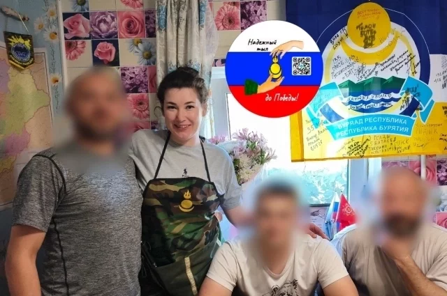 Жительница Иволгинского района ездила на передовую и помогала бойцам.