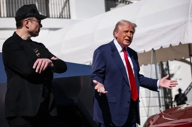 Илон Макс и Дональд Трамп.