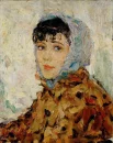 Художник Илья Глазунов. Портрет Нины 1930 год.