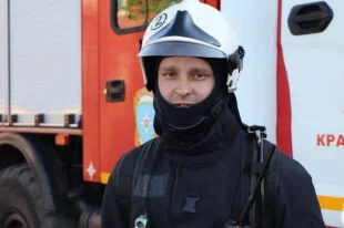 Начальник караула пожарно-спасательной части №2 Красноярска Иван Трефц.