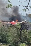 Катастрофа в Индии. Первые кадры после падения самолета2