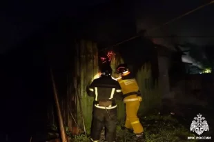 Пожарные во время тушения возгорания нашли в доме тела погибших женщины в возрасте 54 лет и мужчины в возрасте 64 лет