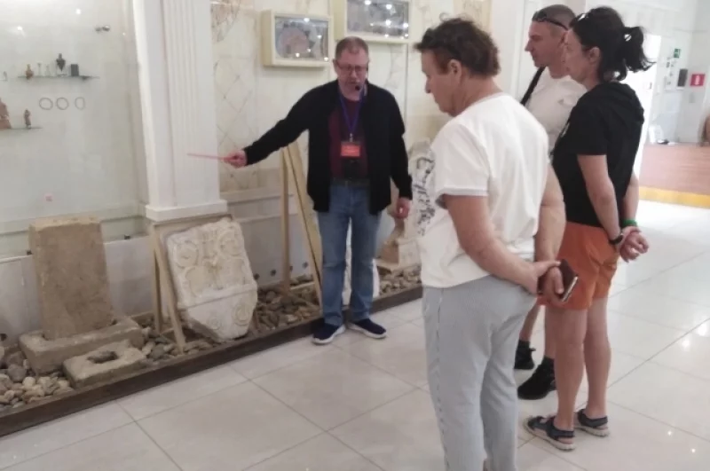 В археологическом музее Горгиппия в Анапе туристов гораздо меньше, чем на пляжах.