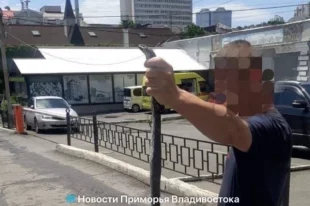 Сегодня в центре Владивостока была замечана крупная змея