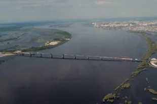 Новый мост через Обь.
