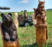 Можно было принять участие в мастер-класе по резьбе по дереву.