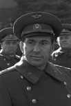 Празднование 50-й годовщины Великой Октябрьской социалистической революции. Среди гостей - летчик-космонавт СССР Павел Беляев.