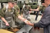 На мероприятии работала полевая кухня. 