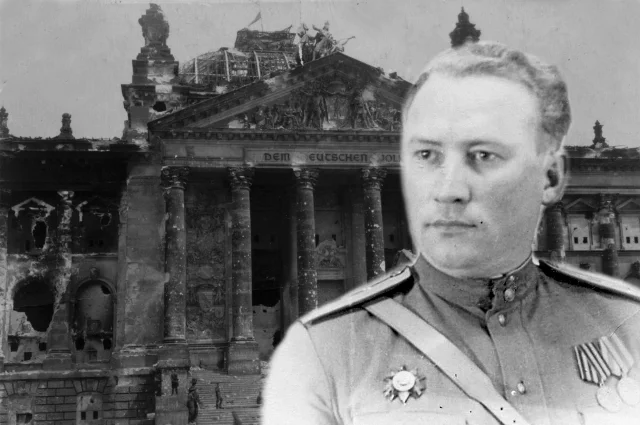 Иван Прохоров и после взятия Рейхстага продолжал службу в Берлине.