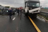 Автомобиль буквально смяло «в бараний рог».