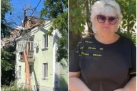 Повреждённая крыша на доме в Коллонтаевском переулке.