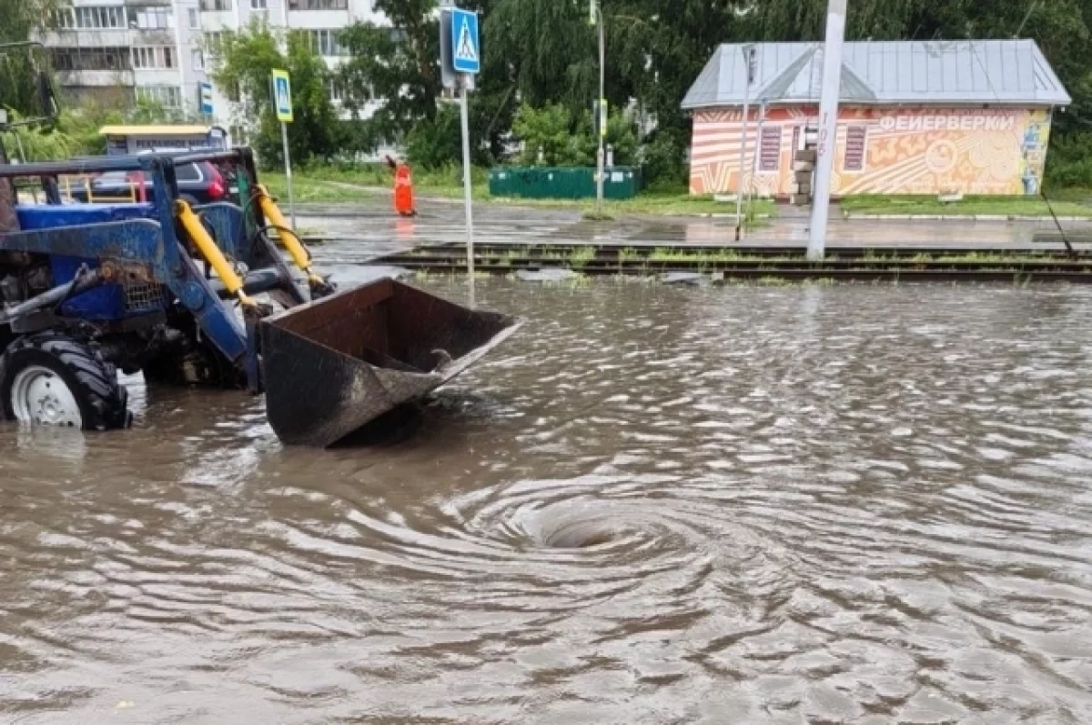 Барнаул подтопило из-за проливных дождей