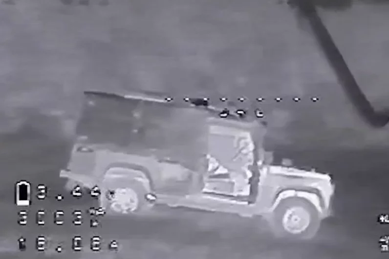 Уничтожение боевой машины ВСУ.
