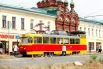 От метро «Площадь Ильича» колонну возглавила конка, запряженная четверкой лошадей. 