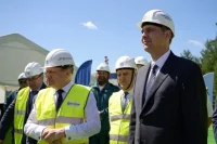 Глава региона Денис Паслер и гендиректор «Росатома» Алексей Лихачёв дали старт подготовительным работам по строительству энергоблока № 5.
