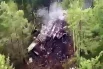 Видео, снятое с борта вертолета Ми-8 Росавиации.