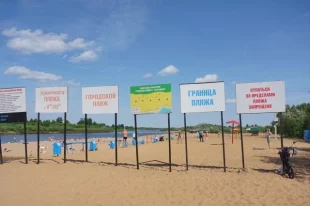 Кирульский пляж официально открыт для купальщиков.