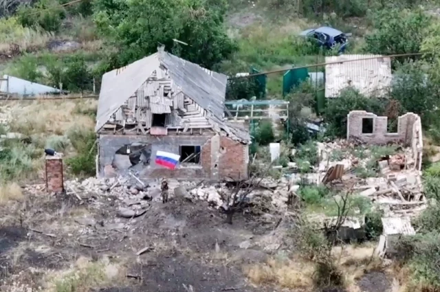 Город Часов Яр в ДНР, взятый под контроль подразделениями ВС РФ.