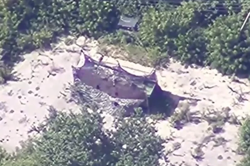 Стартовая позиция ЗРК С-300В ВСУ в районе Ворожбы Сумской области.