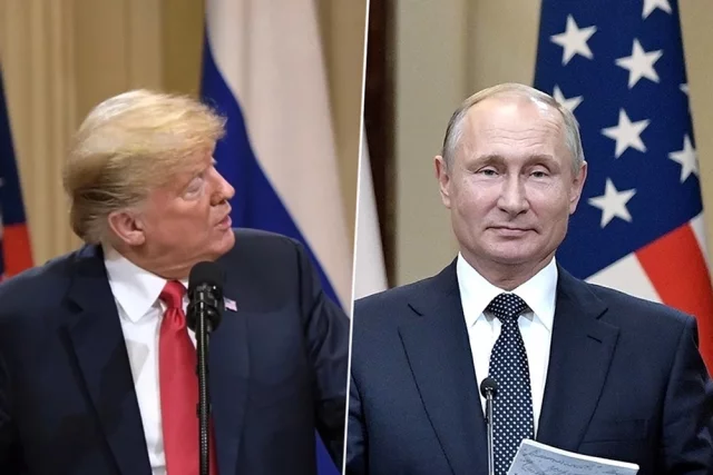 Дональд Трамп и Владимир Путин.