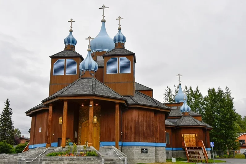 Православный храм святителя Тихона в Анкоридже на Аляске.