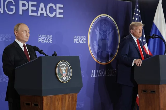 Пресс-конференция Владимира Путина и Дональда Трампа по итогам встречи. 