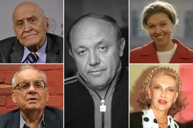 Юрий Сенкевич, Николай Дроздов, Юлия Белянчикова, Элеонора Беляева, Эльдар Рязанов.