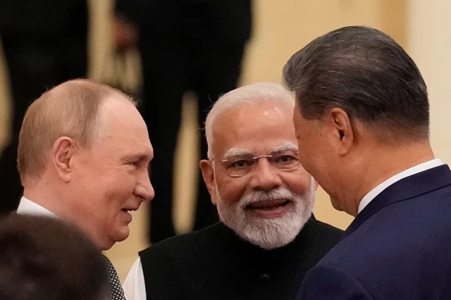 Владимир Путин, Нарендра Моди, Си Цзиньпин.