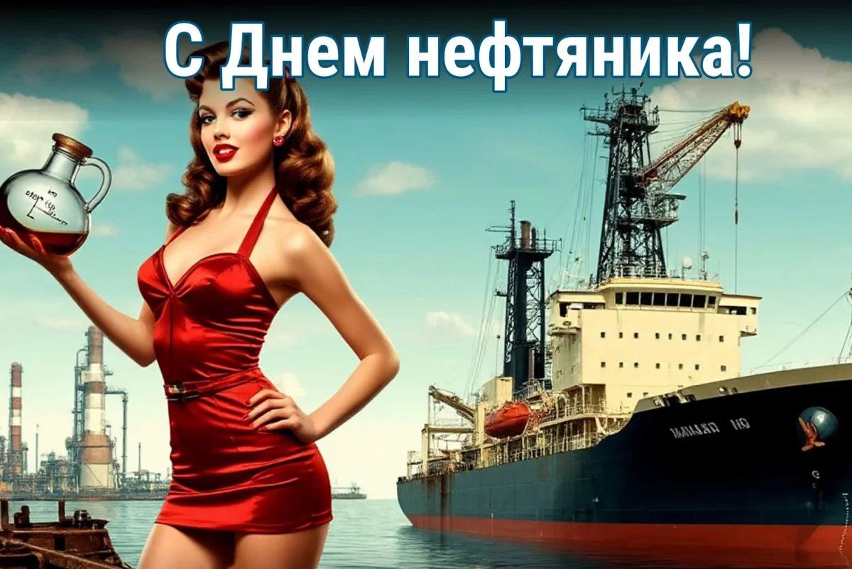 20+ красивых открыток с Днем нефтяника для настоящих добытчиков