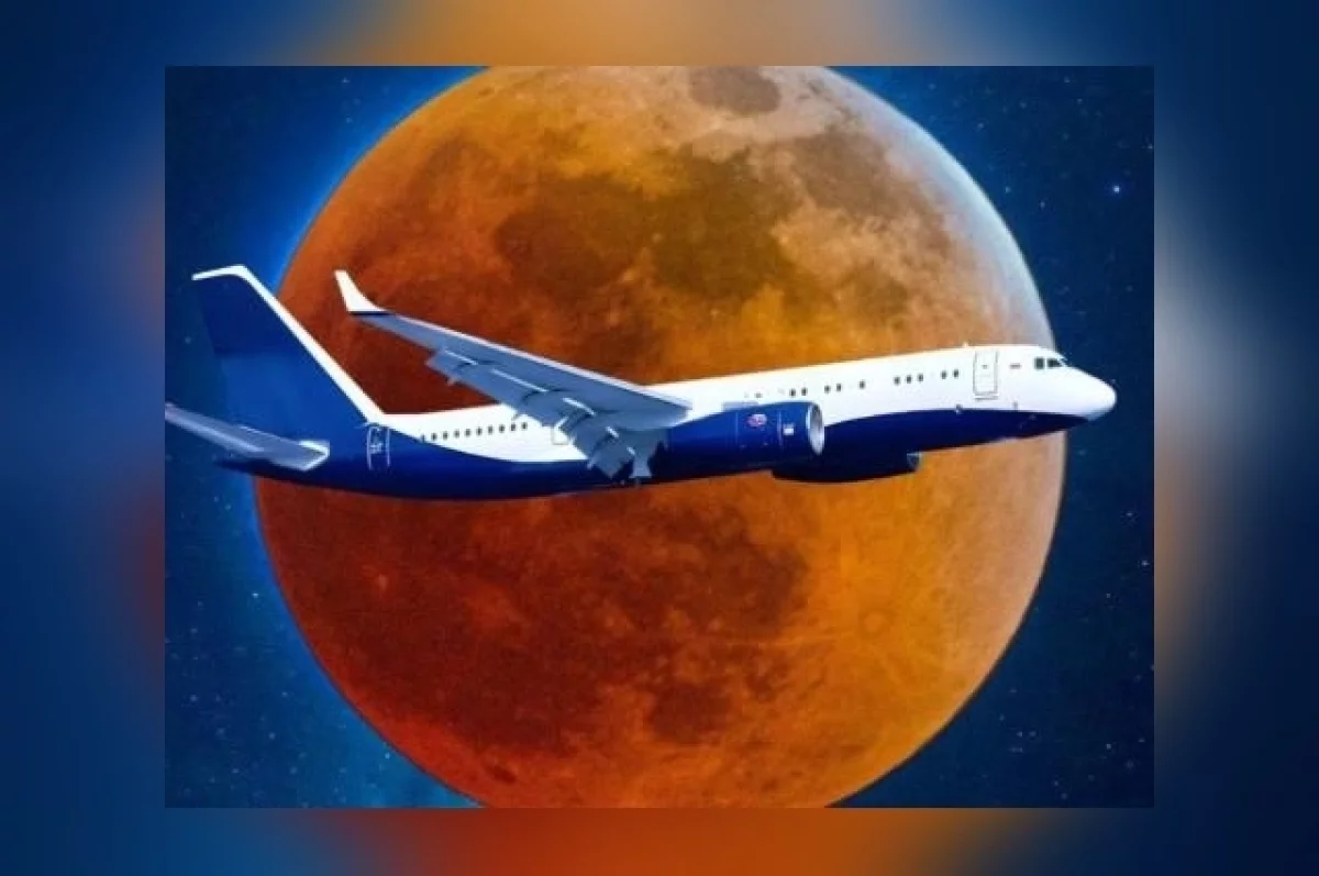Сразу четыре самолёта, в числе которых казанский Ту-204-300 Центра подготовки космонавтов имени Ю.А. Гагарина, поднялись на высоту 10 тысяч метров, чтобы показать пассажирам редчайшее зрелище — полное лунное затмение
