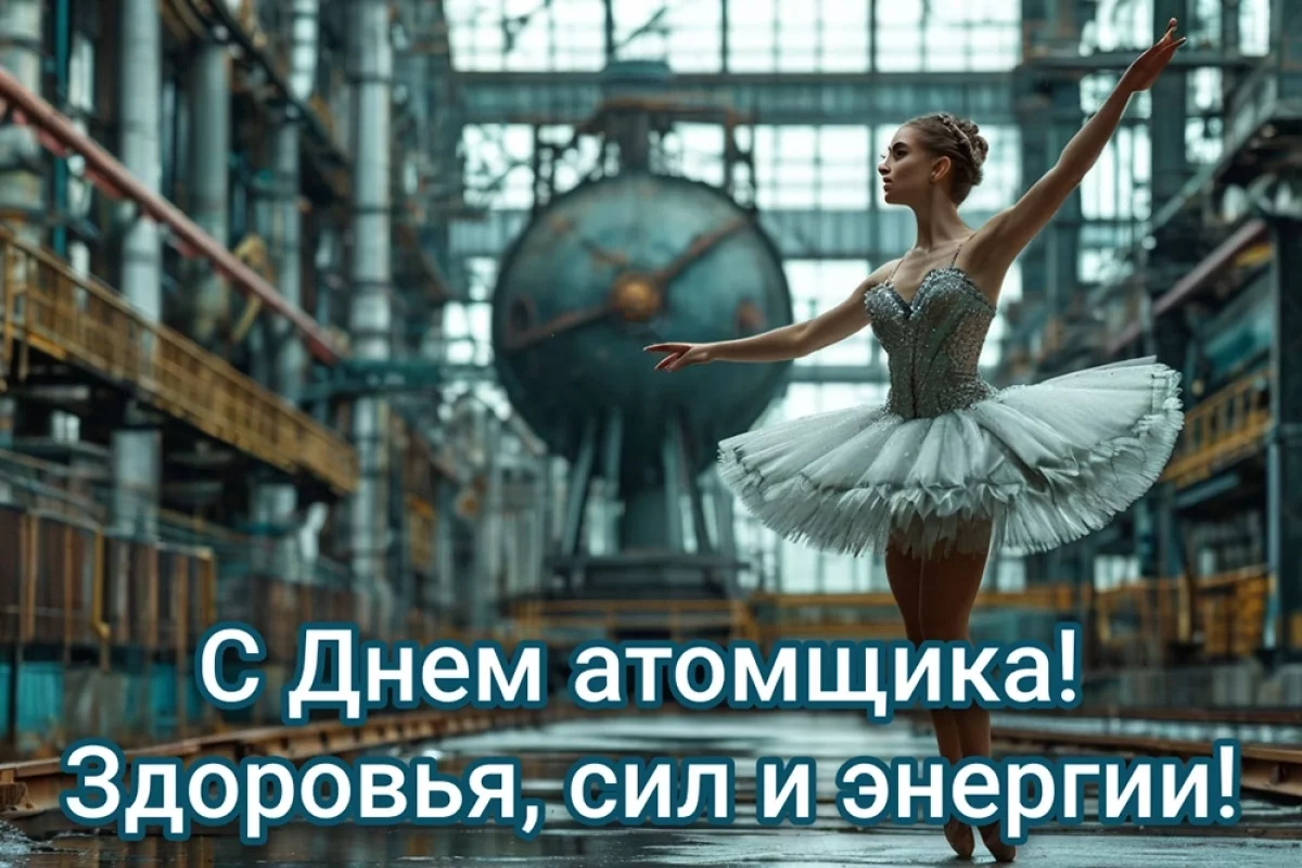 Красивые и яркие открытки ко Дню работника атомной промышленности