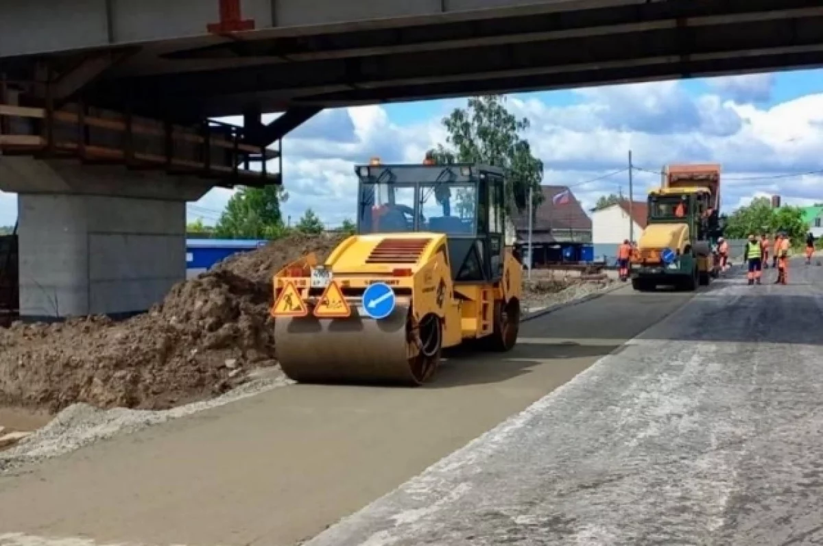 Основные работы на новой транспортной развязке в Барнауле завершены