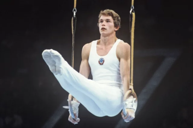 На Олимпиаде-1980 Дитятин выиграл три золота — в командном турнире, личном многоборье и на своих любимых кольцах.