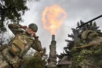 Боевая работа расчета самоходного миномета 2С4 «Тюльпан» по позициям ВСУ