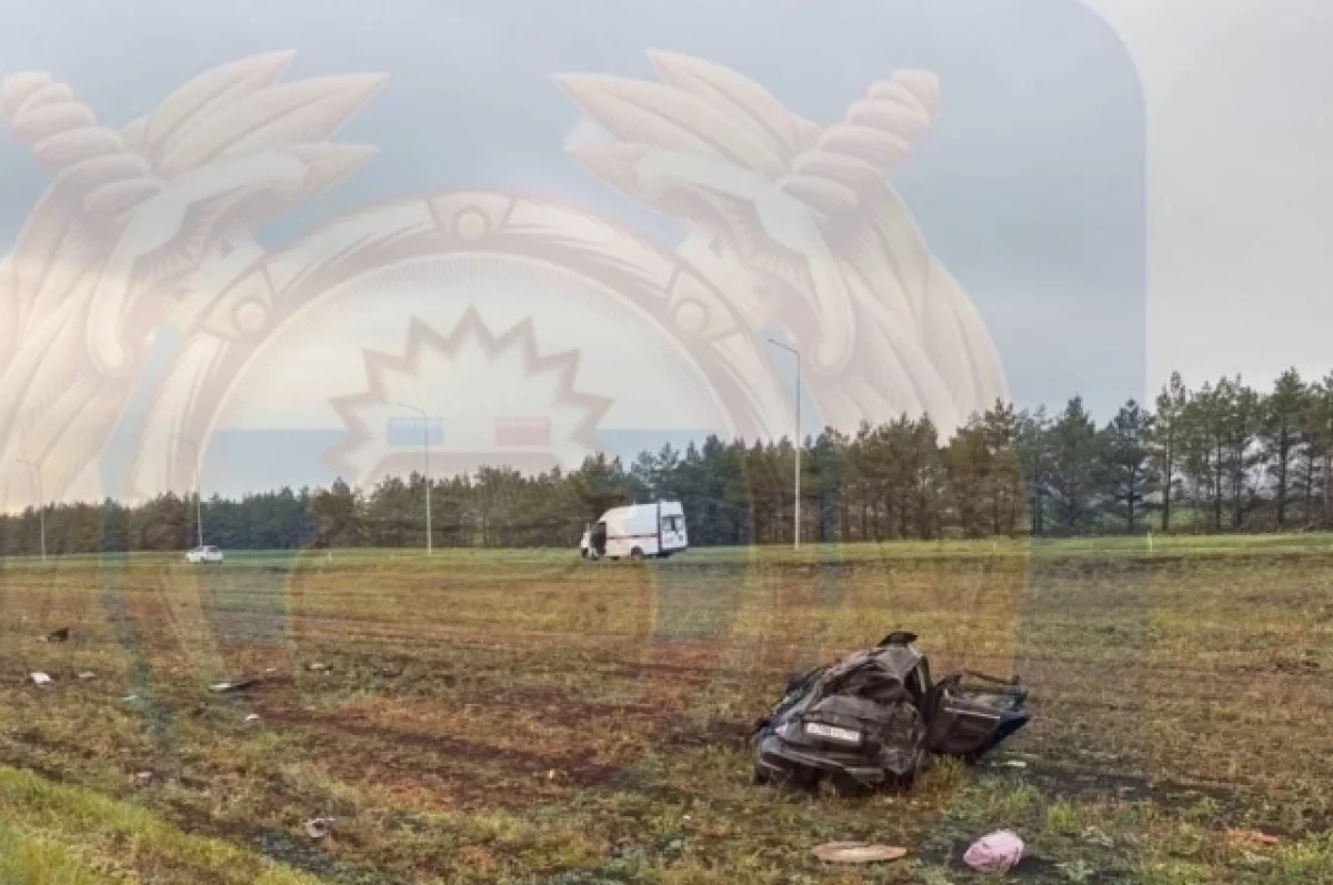 В результате ДТП водитель и два его пассажира скончались на месте происшествия.