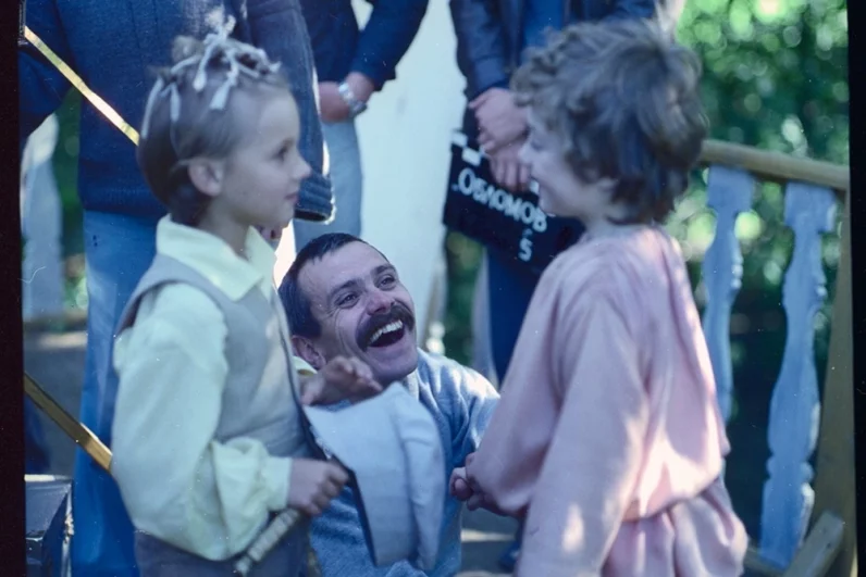 Никита Михалков на съемках фильма «Несколько дней из жизни И.И. Обломова».