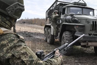 Боевая работа РСЗО «Град» ВС РФ.
