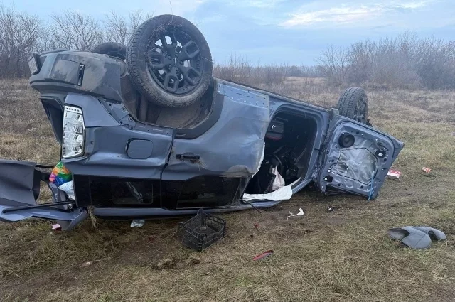 Haval перевернулся около пяти утра на 595 км Федеральной автомобильной дороги М5 «Урал» в границах Мокшанского района.