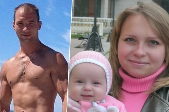 Сергей Беляев и Лида с дочерью Василисой.