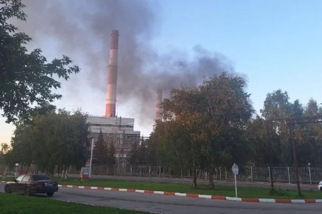 Так вечером 10 июля выглядела ТЭЦ-1 в Пензе.