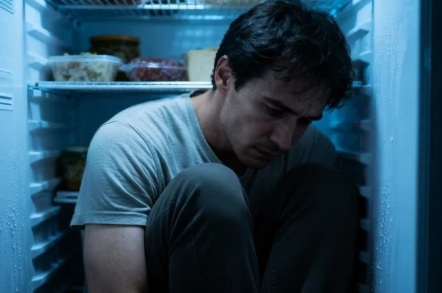 Не каждый додумается укрыться в холоднике 