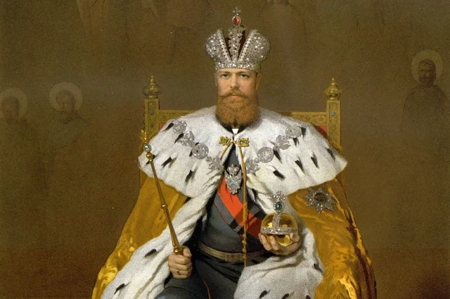 Император Всероссийский Александр III. Художник А. П. Соколов.