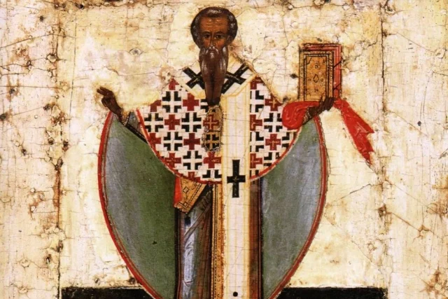 Святой Иаков (новгородская икона, XVI век).