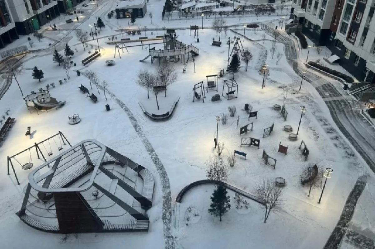 Похолодание в Новосибирске: снег и мороз на улицах города