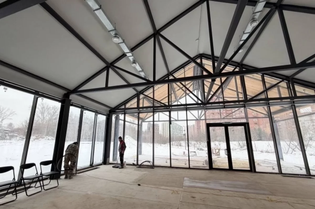 Мэр Новосибирска Максим Кудрявцев инспектирует благоустройство парка Каменка